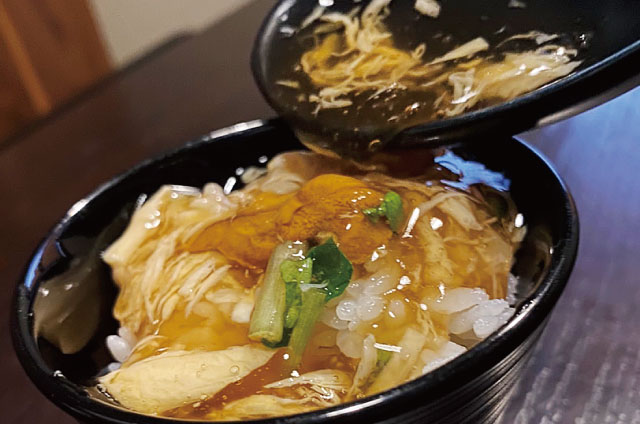 ご朝食イメージ:雲丹湯葉餡かけ