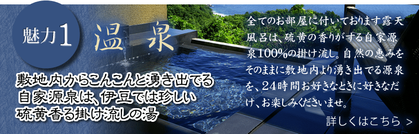 魅力1：温泉