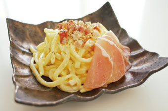 RS料理:カルボナーラうどん